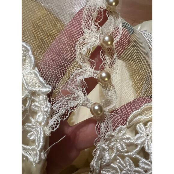 80s Jessica McClintock Wedding Dress Cinderella Cottagecore Victorian Style NWT - Picture 14 of 14